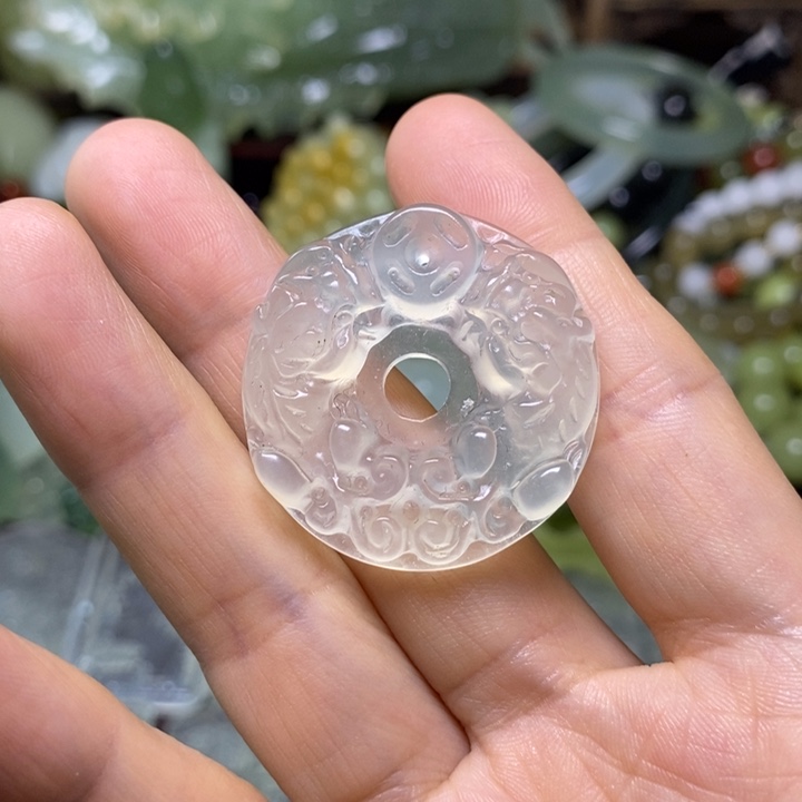 岫玉未镶嵌岫玉挂件