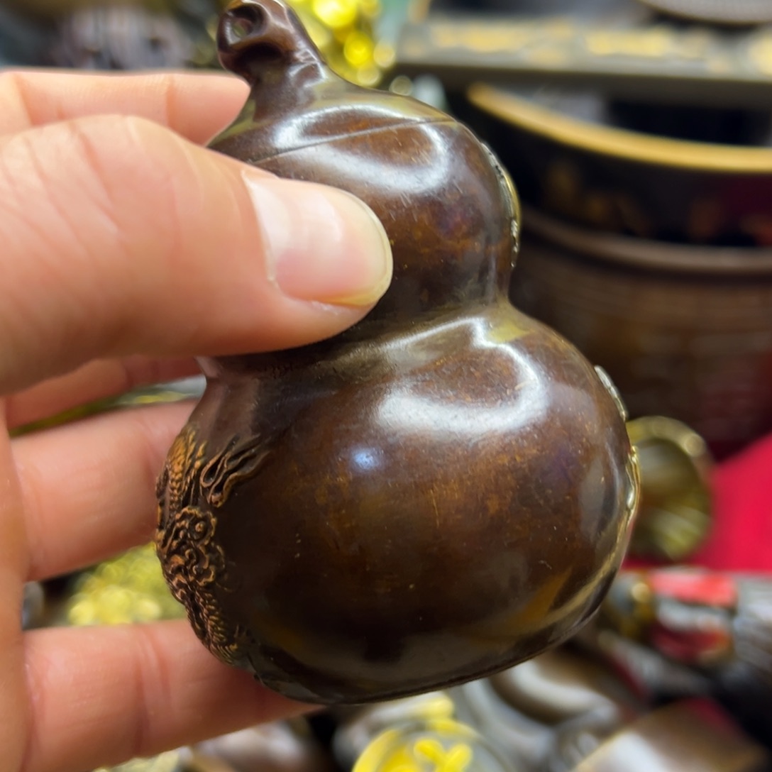 铜摆件欢迎欢迎你