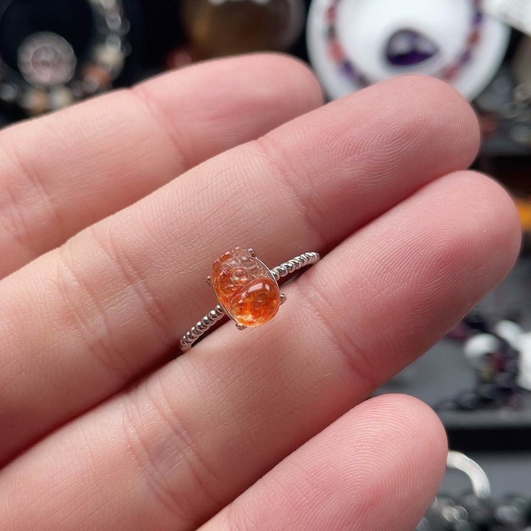 日光石金太阳貔貅银S925镶嵌