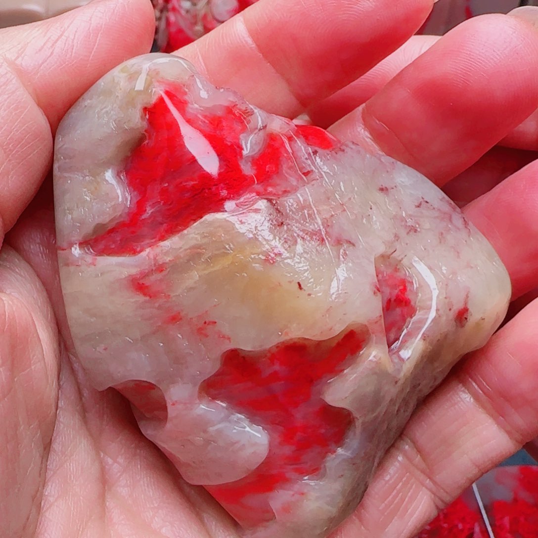 巴林鸡血石马**成巴林鸡血石