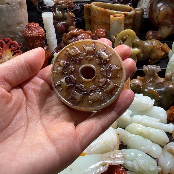 和田玉未镶嵌挂件