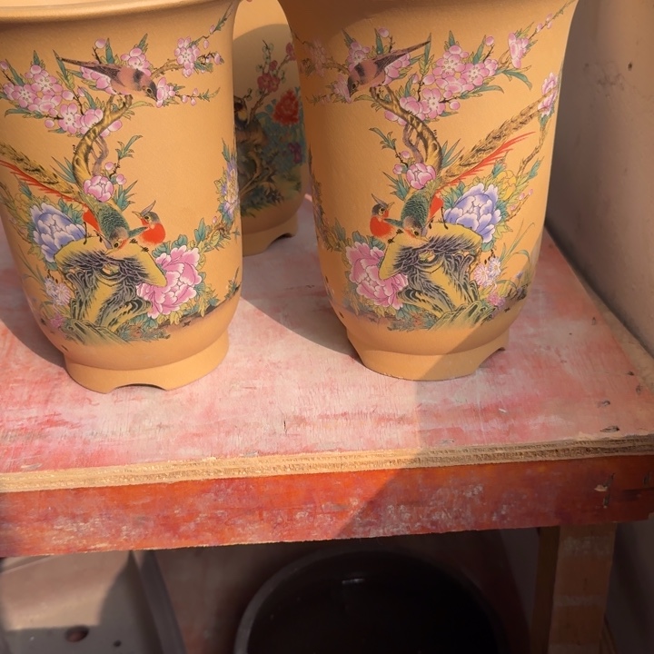 紫砂花盆 高度22口径17
