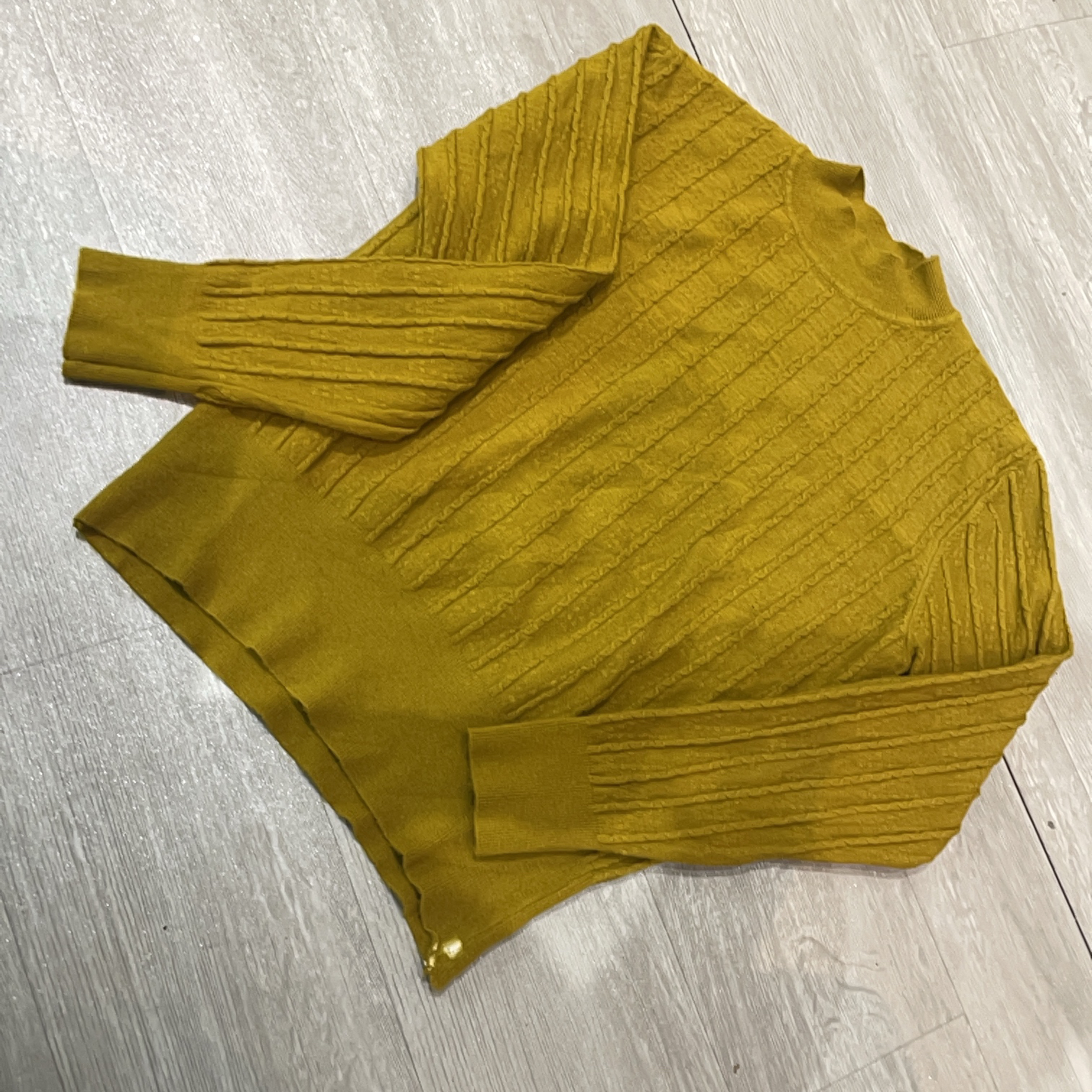 半高领竖条纹秋冬百搭针织打底衫（瑕疵）-果梓121