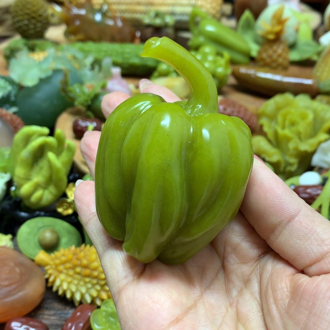 未镶嵌蛇纹石玉手把