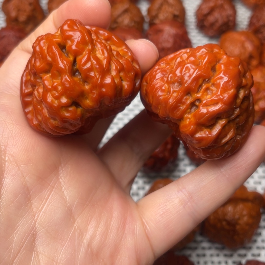 桃核吊坠文玩核桃 手把件 蛤蟆头 42