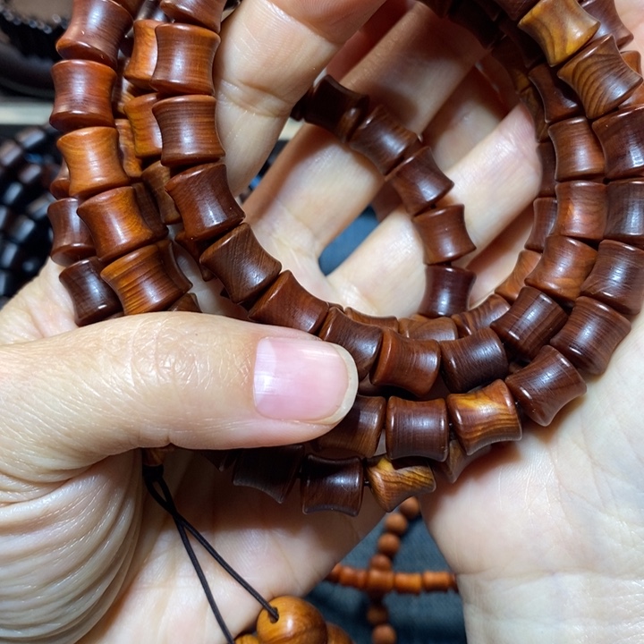 柏木（崖柏）太行崖柏竹节108颗脖挂