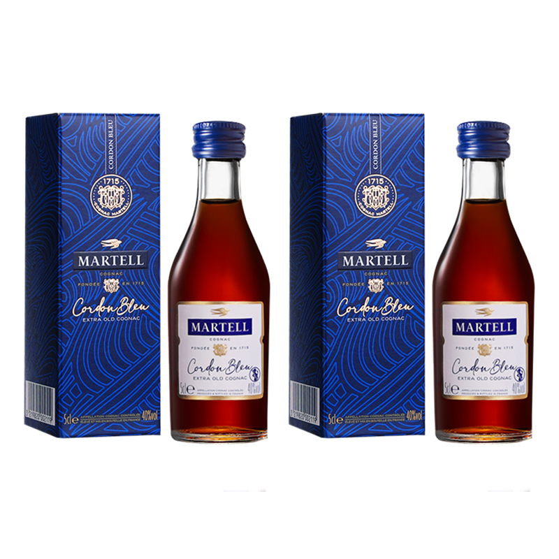 Martell/马爹利蓝带50ml*2【酒版】干邑白兰地 法国 宝树行 