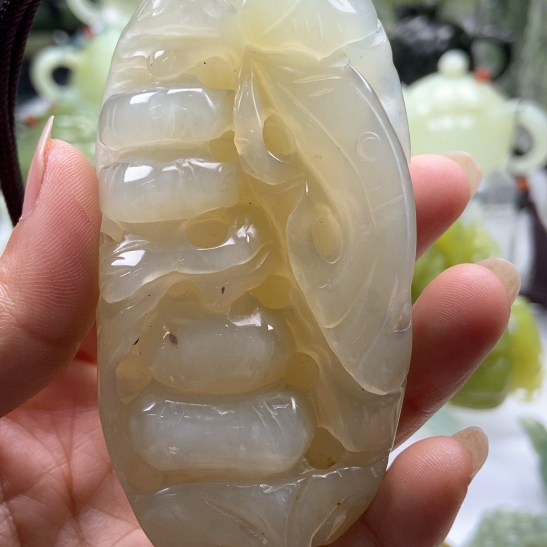 蛇纹石玉手链未镶嵌