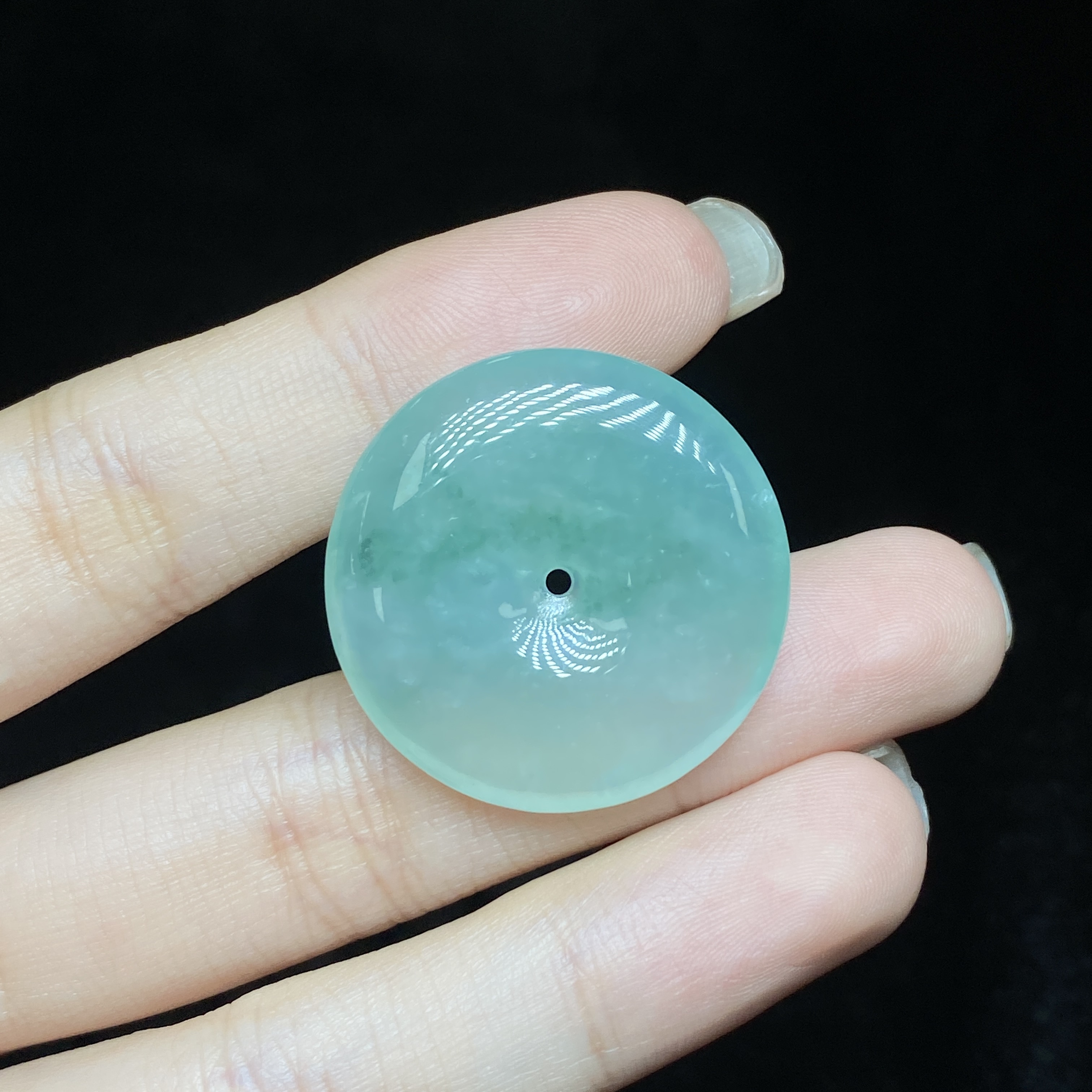【小北好物】翡翠吊坠约28*28mm带绳【多样性发一件】QS15X12