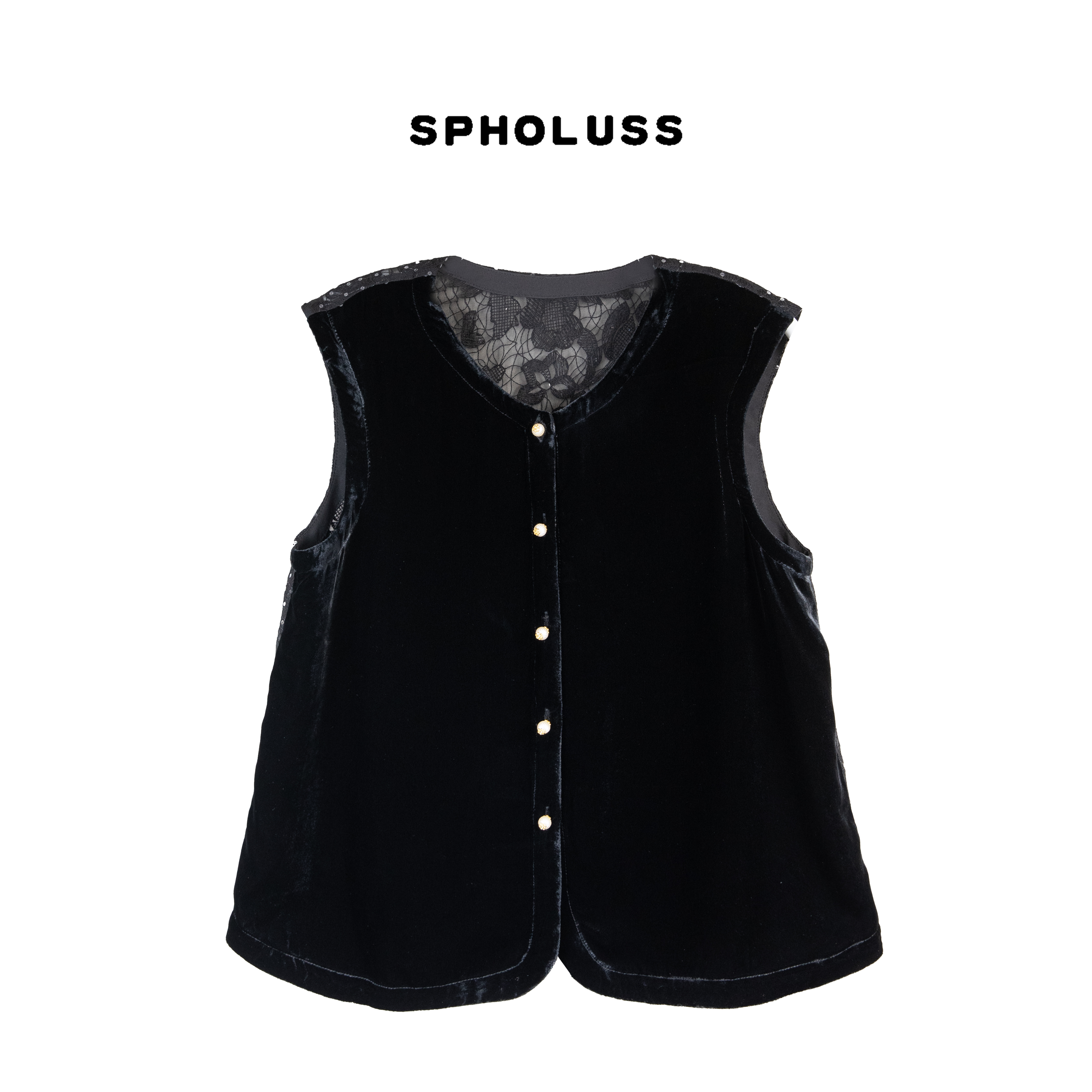 【丝芙玉禄】（K293）100%真丝丝绒一排扣圆领轻奢时尚休闲秋冬上衣