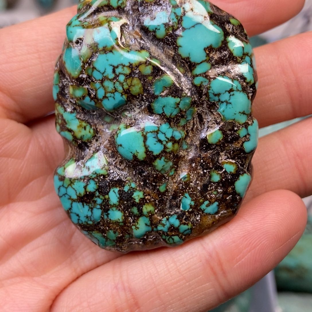 绿松石珠宝奇石未镶嵌