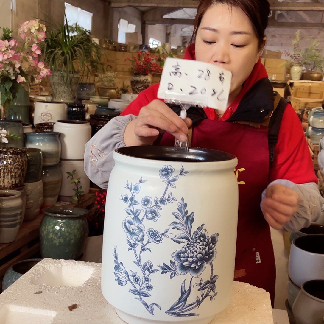 紫砂花盆高度28口径20
