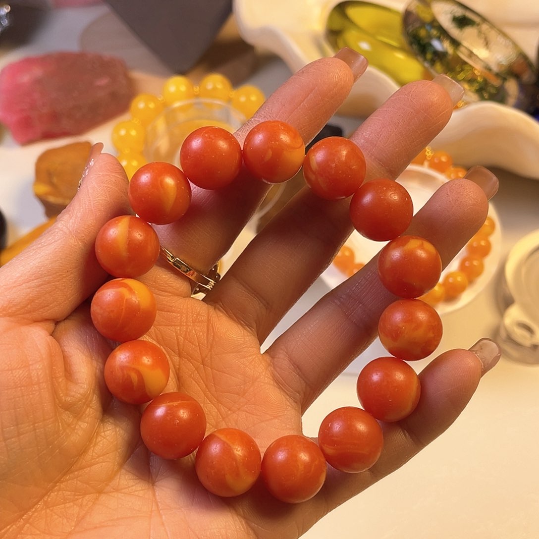 蜜蜡手链未镶嵌手串