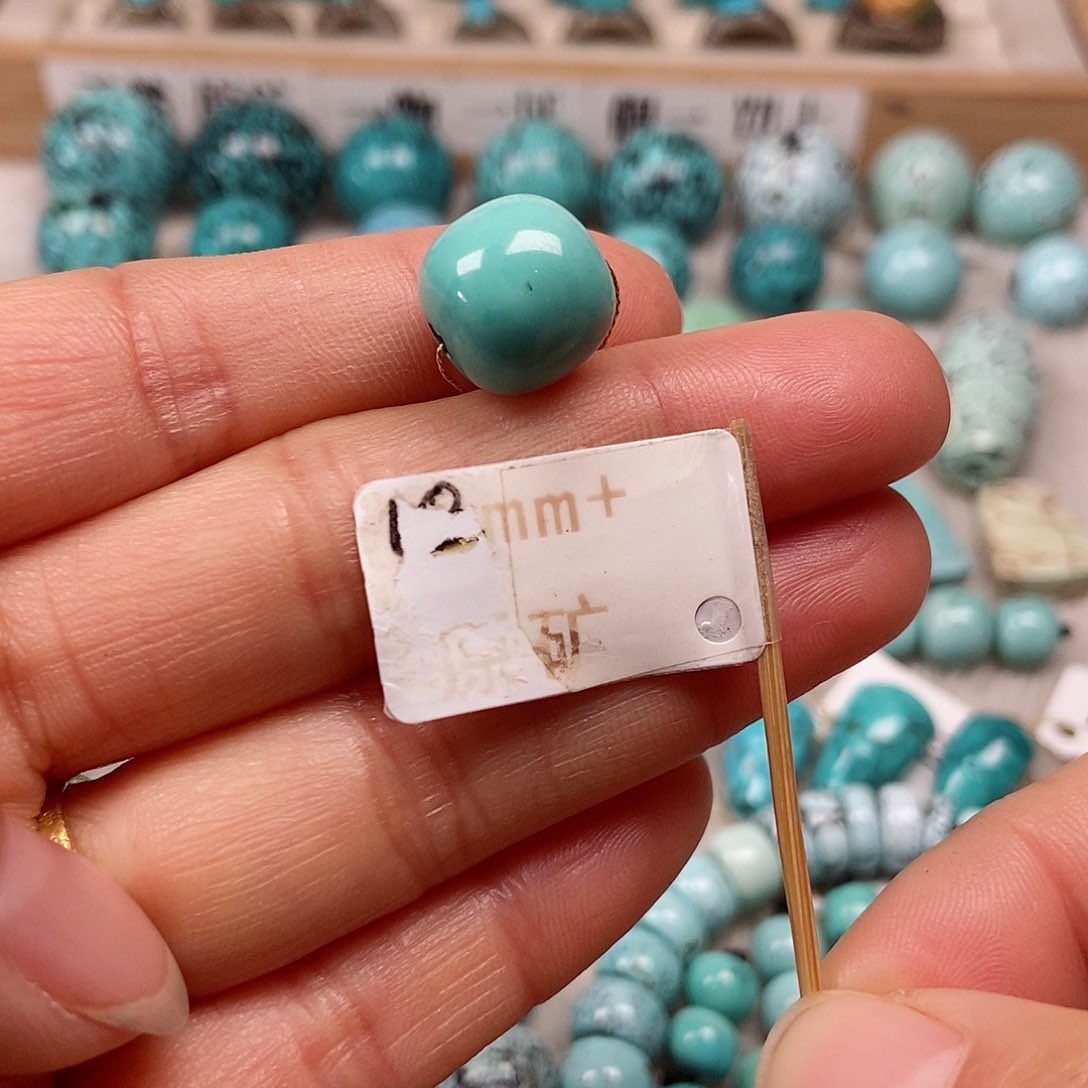未镶嵌绿松石珠宝半成品