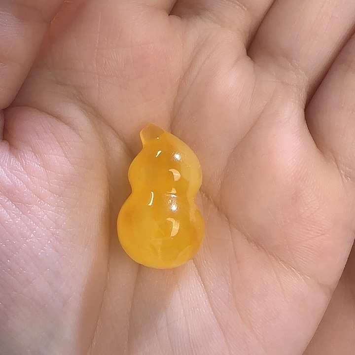 琥珀裸石未镶嵌晴***子小葫芦