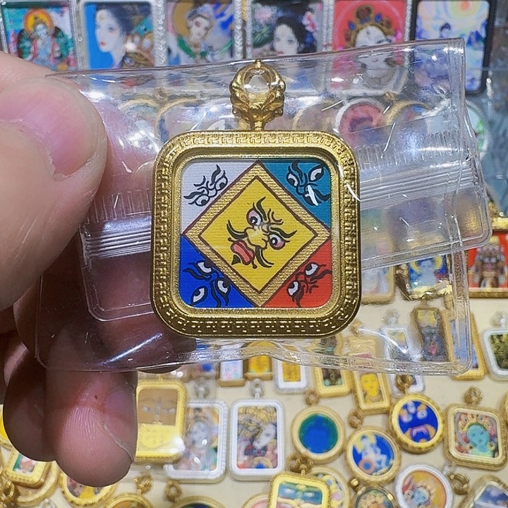 吊坠财神之眼，纯手绘