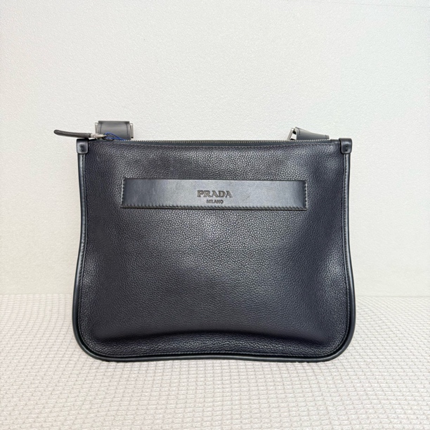 99新 Prada/普拉达 98新/5294男士经典时尚百搭全皮单肩包