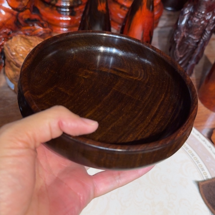 交趾黄檀（大红酸枝）酸枝聚宝盆15.5-4