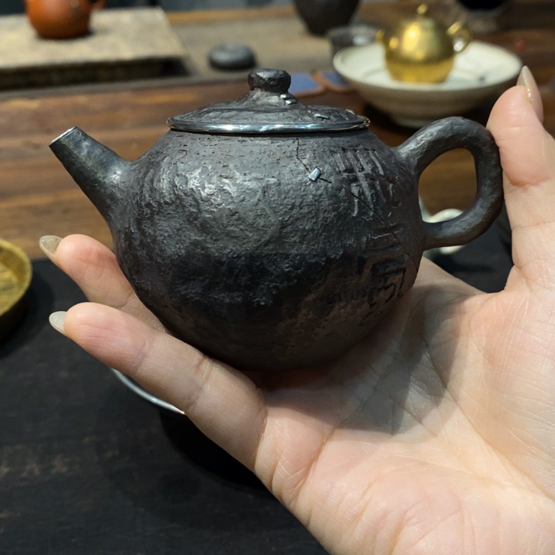 摆件黑*仟户烧严选茶器