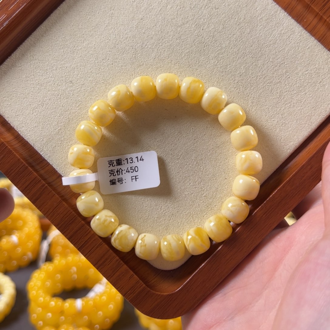 裸石蜜蜡未镶嵌10+焦皮奶橘浓蜡同料老型ff