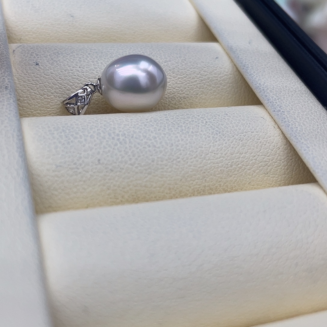 颈饰海水珍珠14K金镶嵌