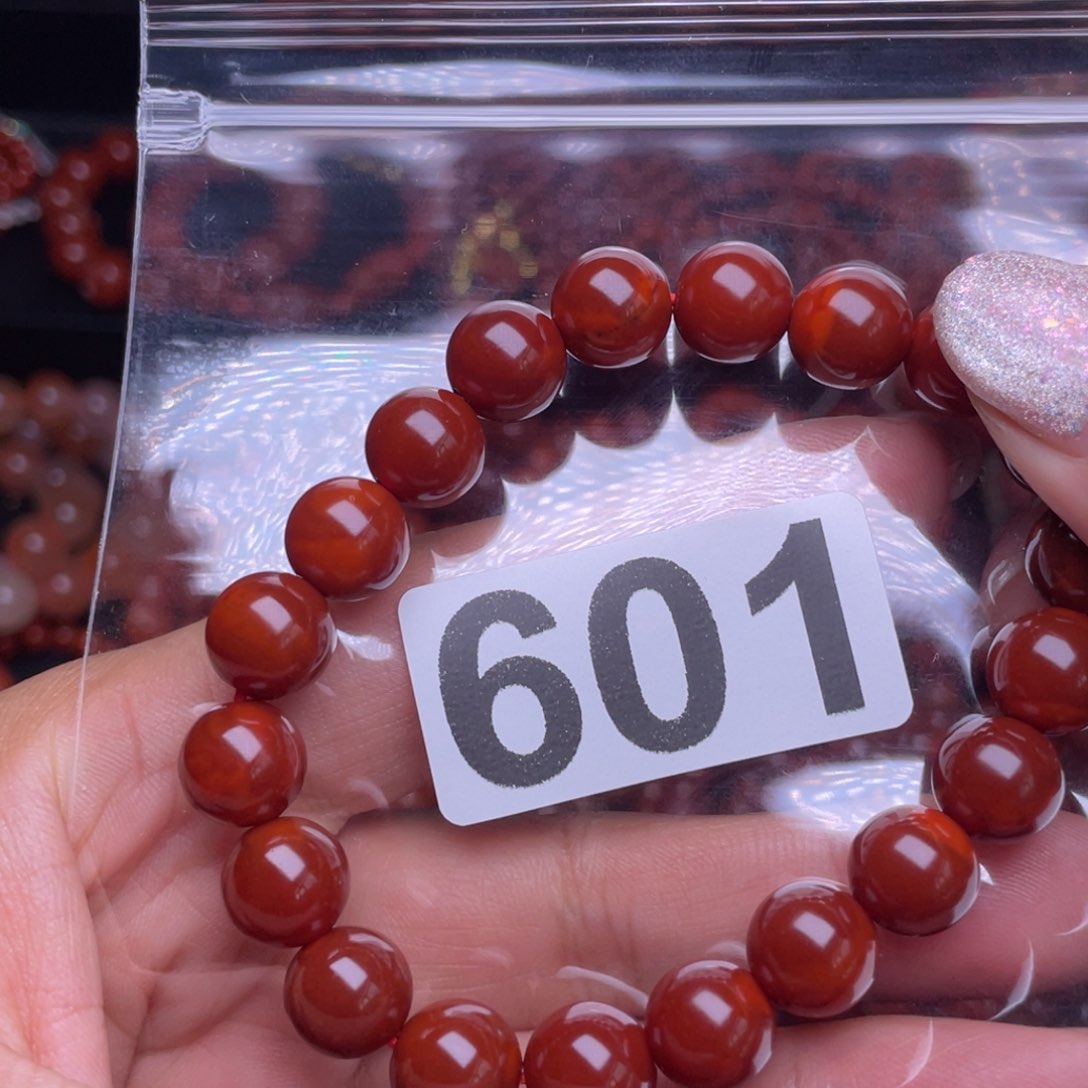 靖***雨手链未镶嵌南红玛瑙