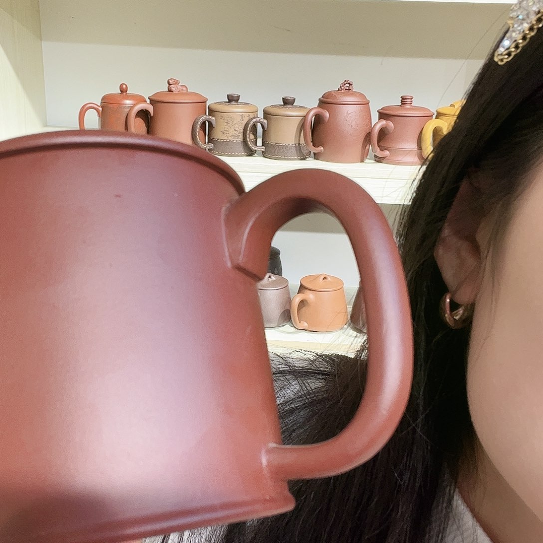 紫砂茶杯伟***方全部手工