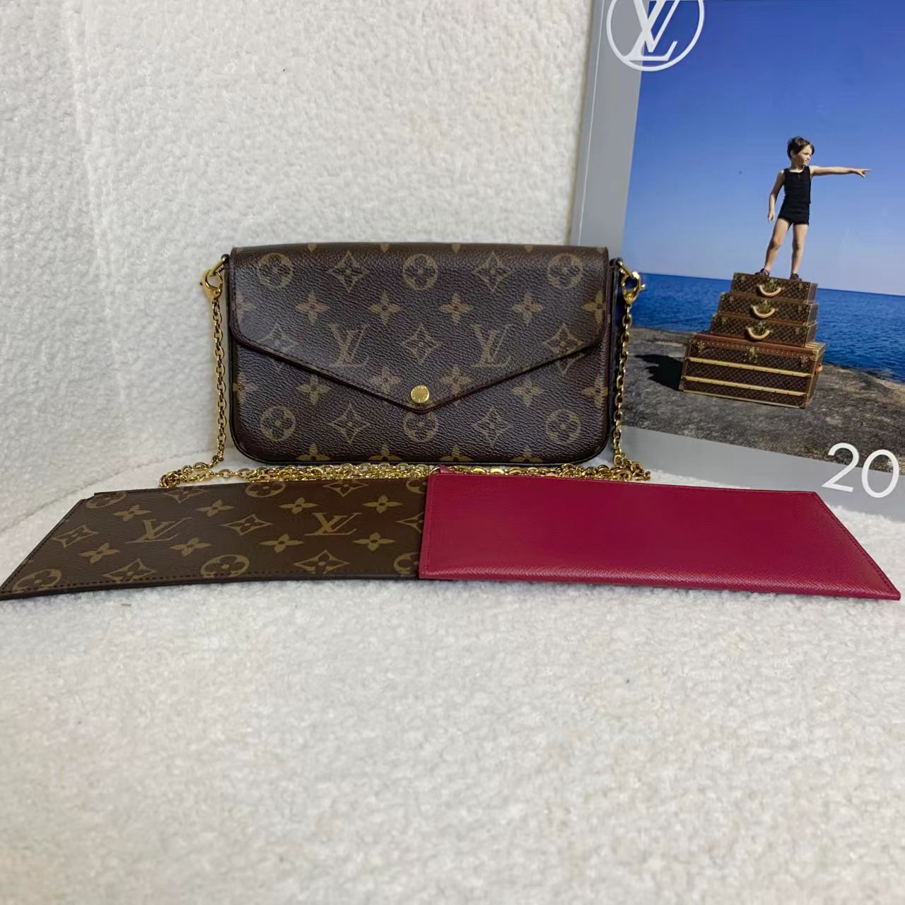 99新 LouisVuitton/路易威登 壹臻/老花三合一20年 22954987