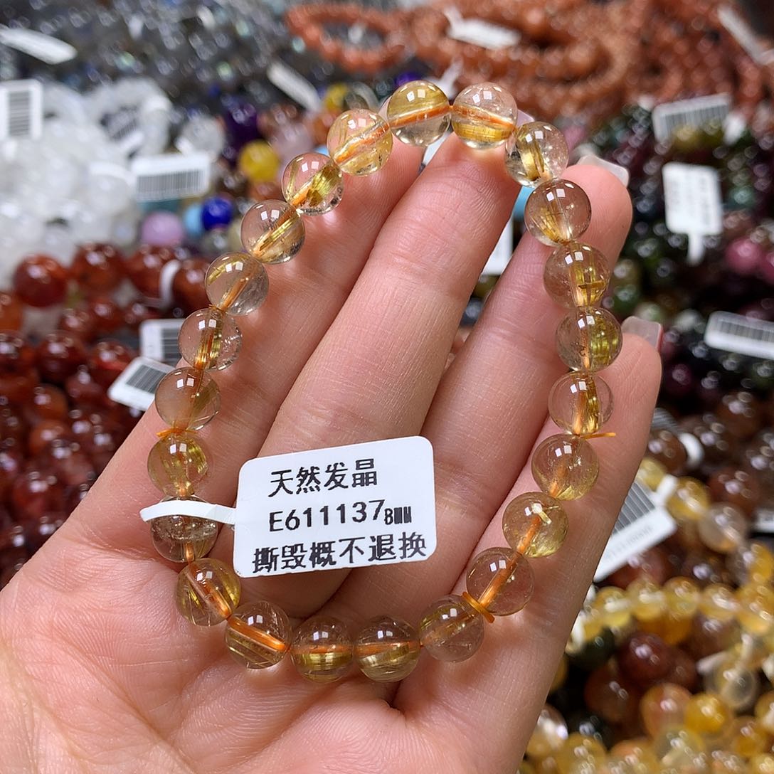 水晶手链未镶嵌，