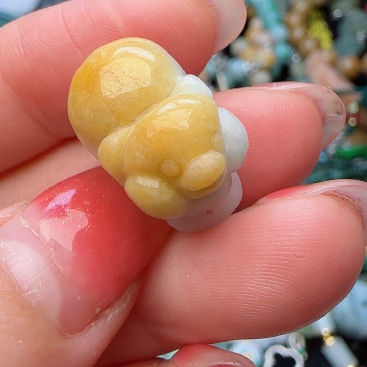 翡翠颈饰未镶嵌天然A货35