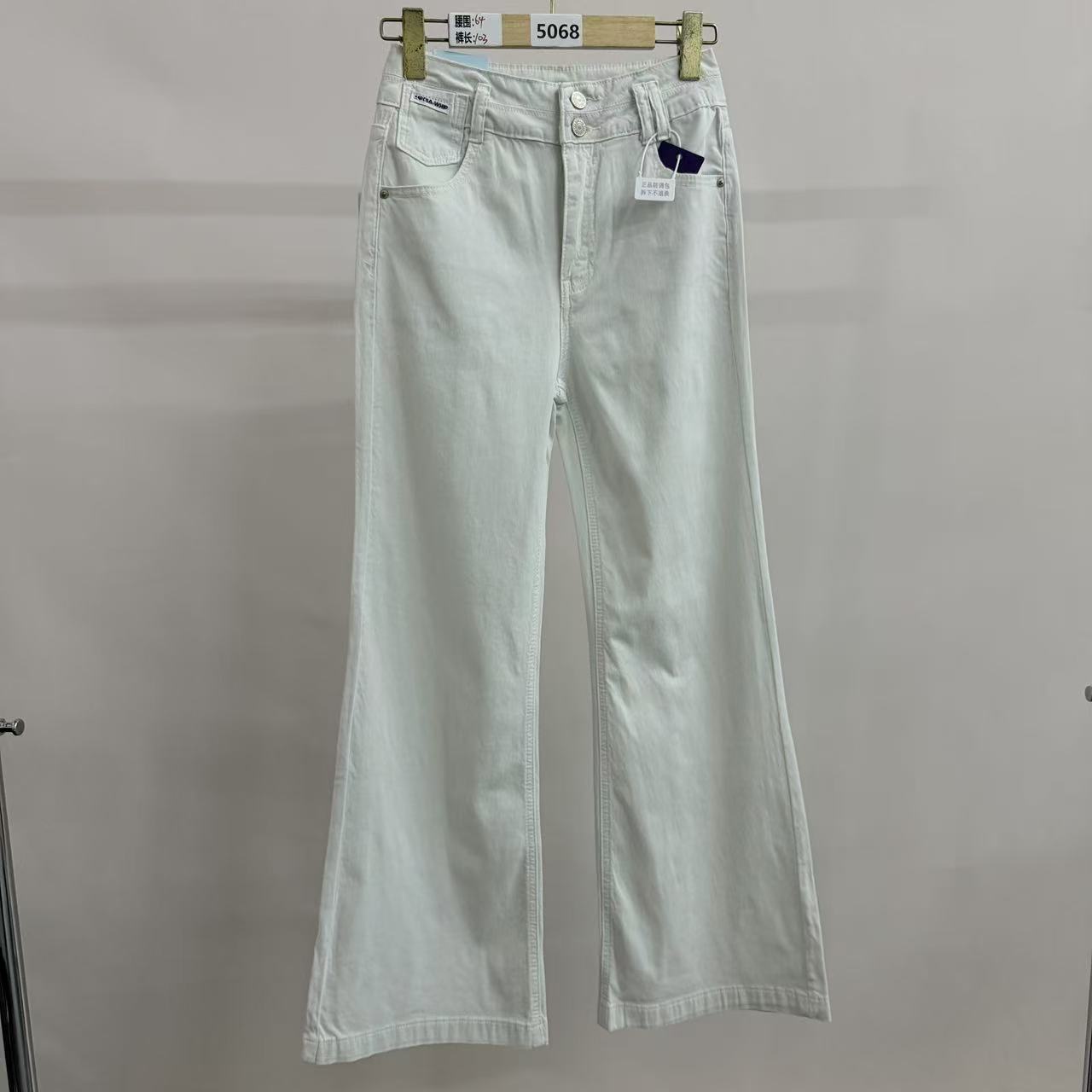 5068号88113#纯色简约显瘦休闲牛仔裤