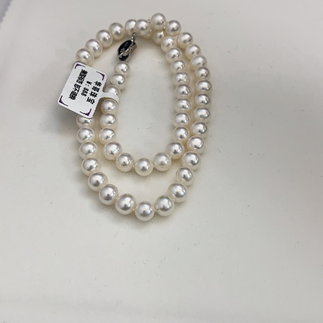 淡水珍珠银S925镶嵌颈饰