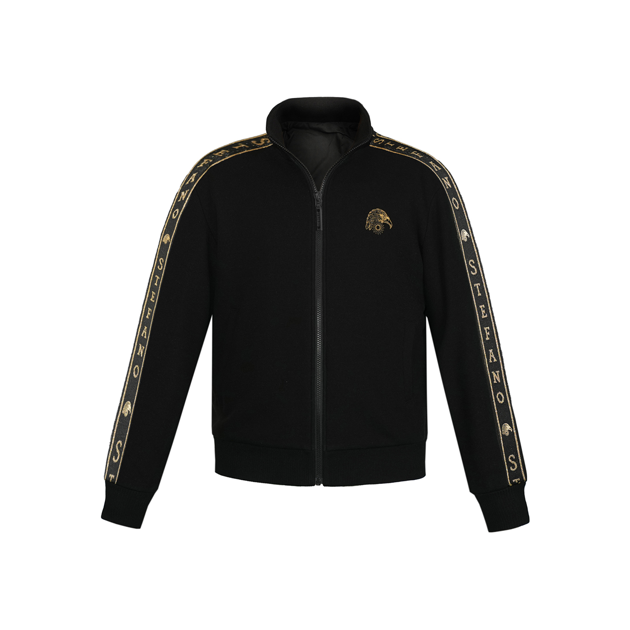 STEFANO GOOSE男士侧边拼接秋冬运动立领休闲外套8337683472