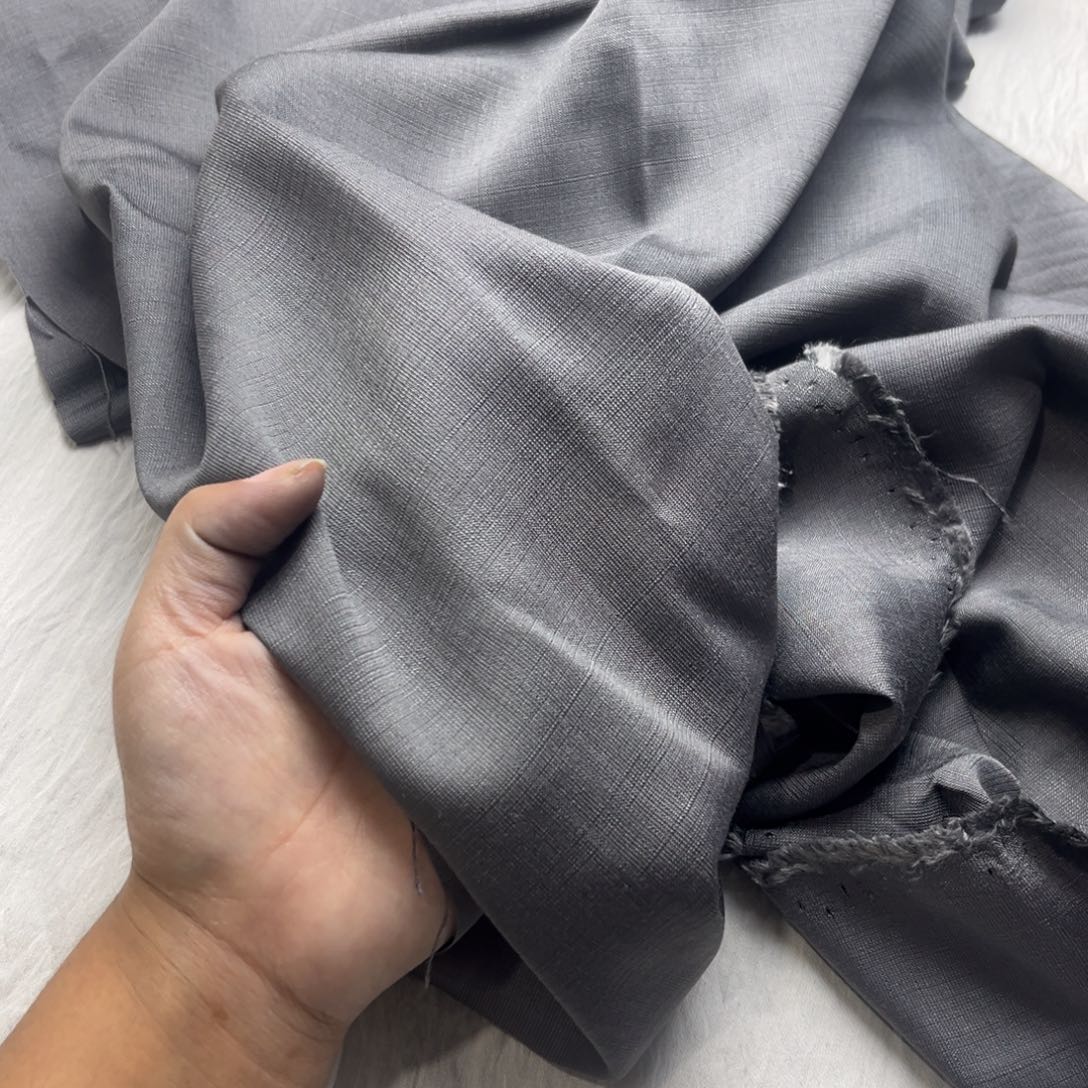 混纺深灰色天丝苎麻1.5米
