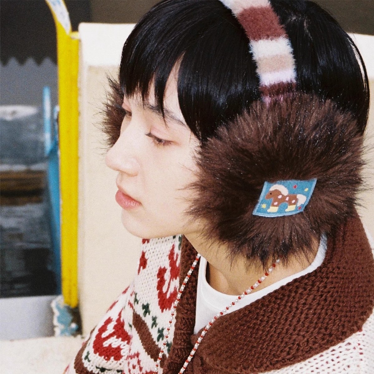 百搭折叠手办可爱毛绒罩11