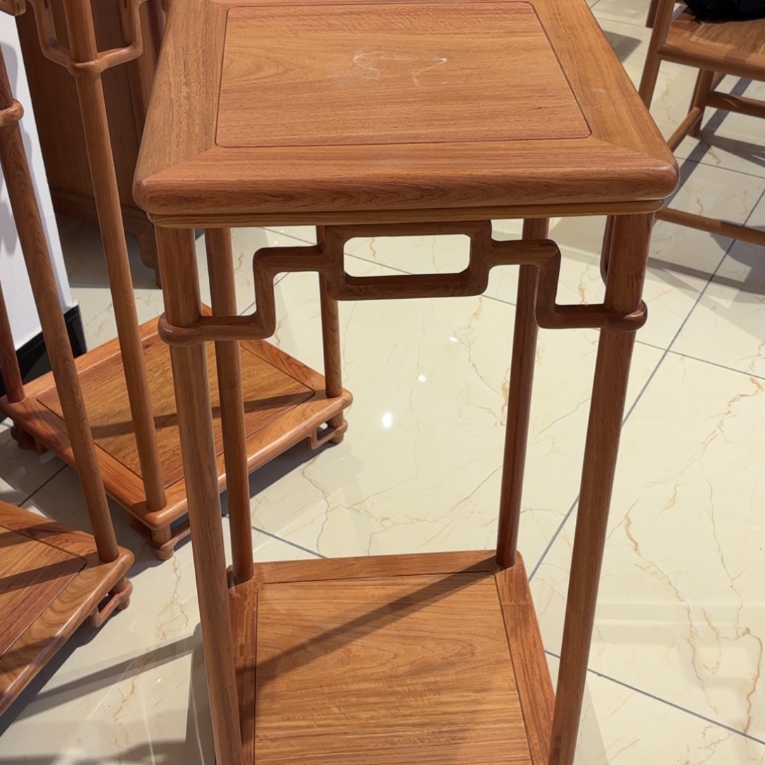 大果紫檀（缅甸花梨）缅甸花梨木大果紫檀花架