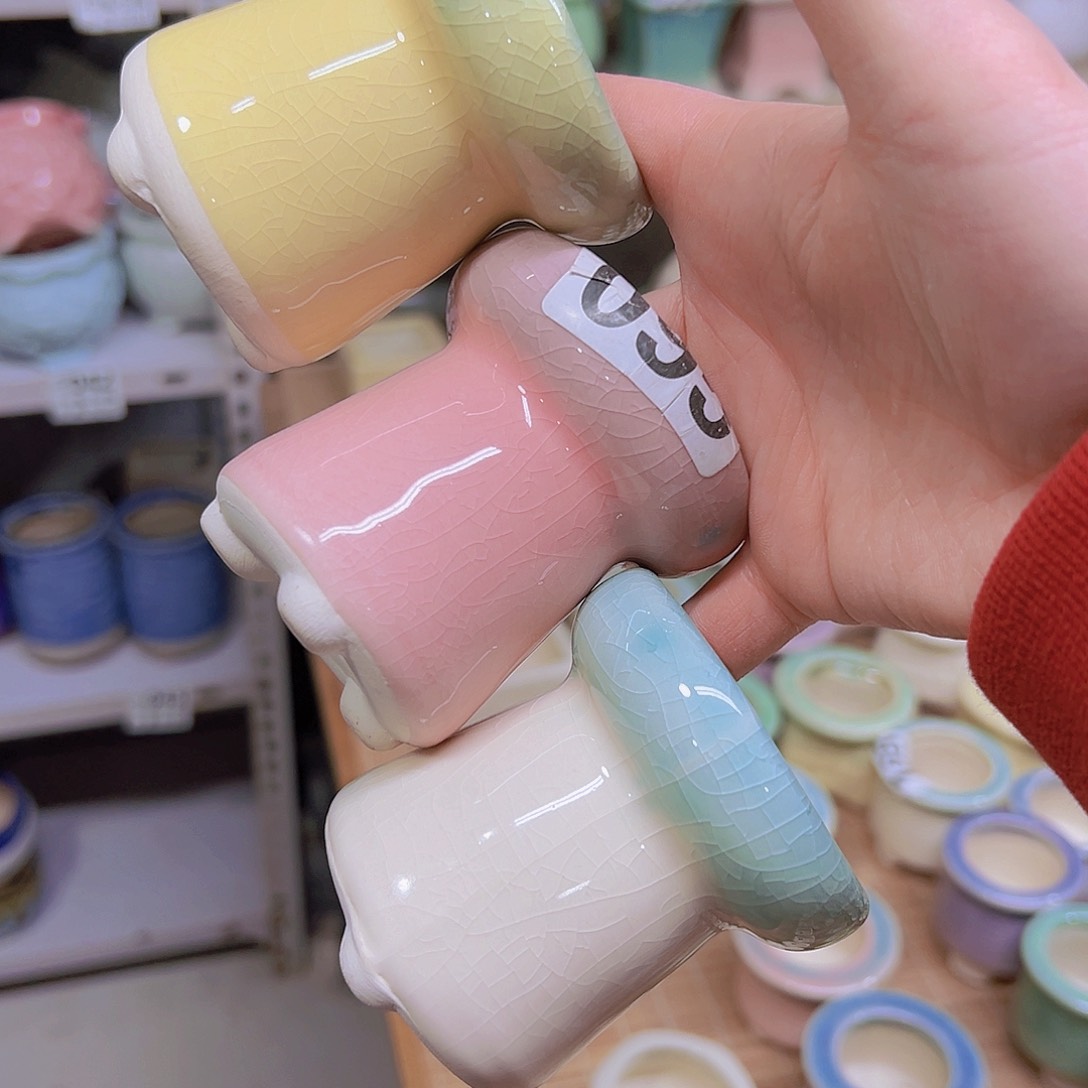 红陶陶瓷花盆当场满12包邮