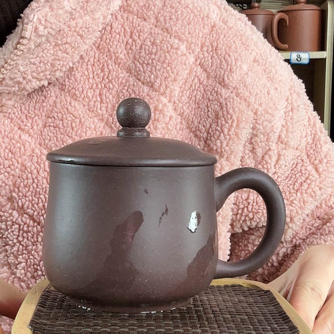 紫砂茶杯大水潭深井紫泥小龙蛋办公杯300CC左右没礼盒