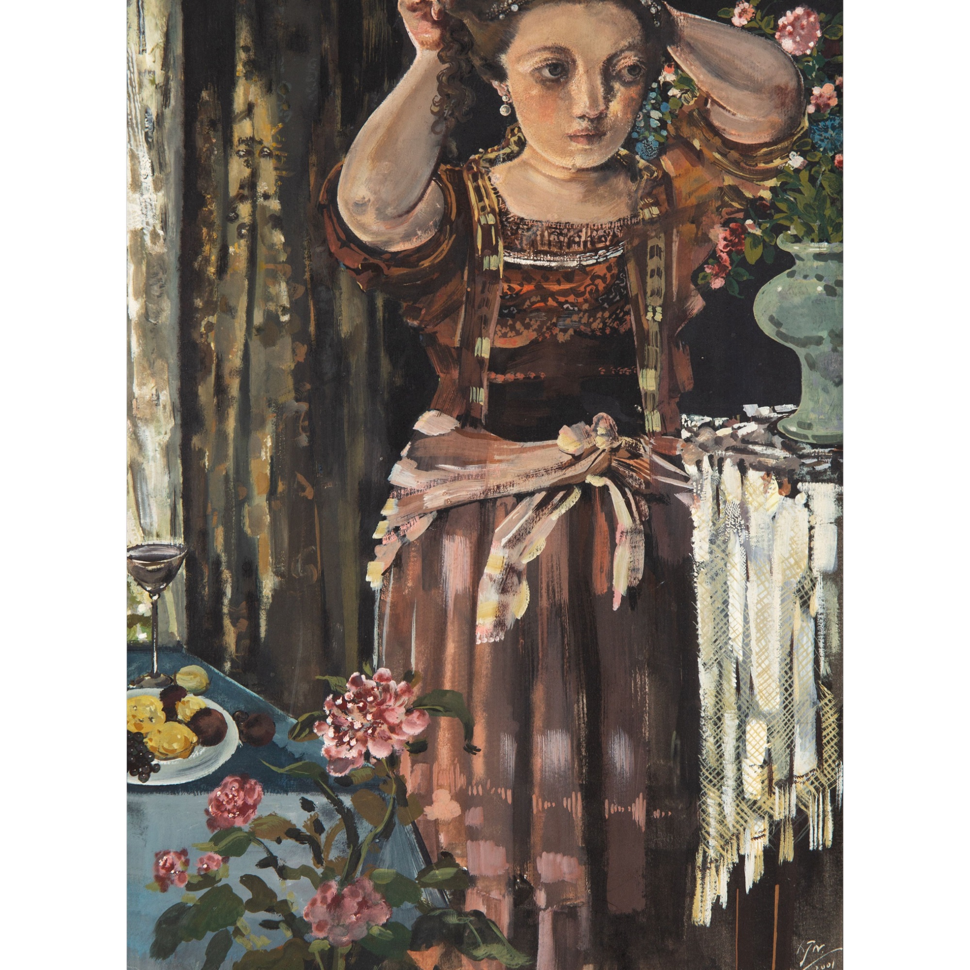 19、夏俊娜(B.1971)梳妆【彤哥2拍卖】