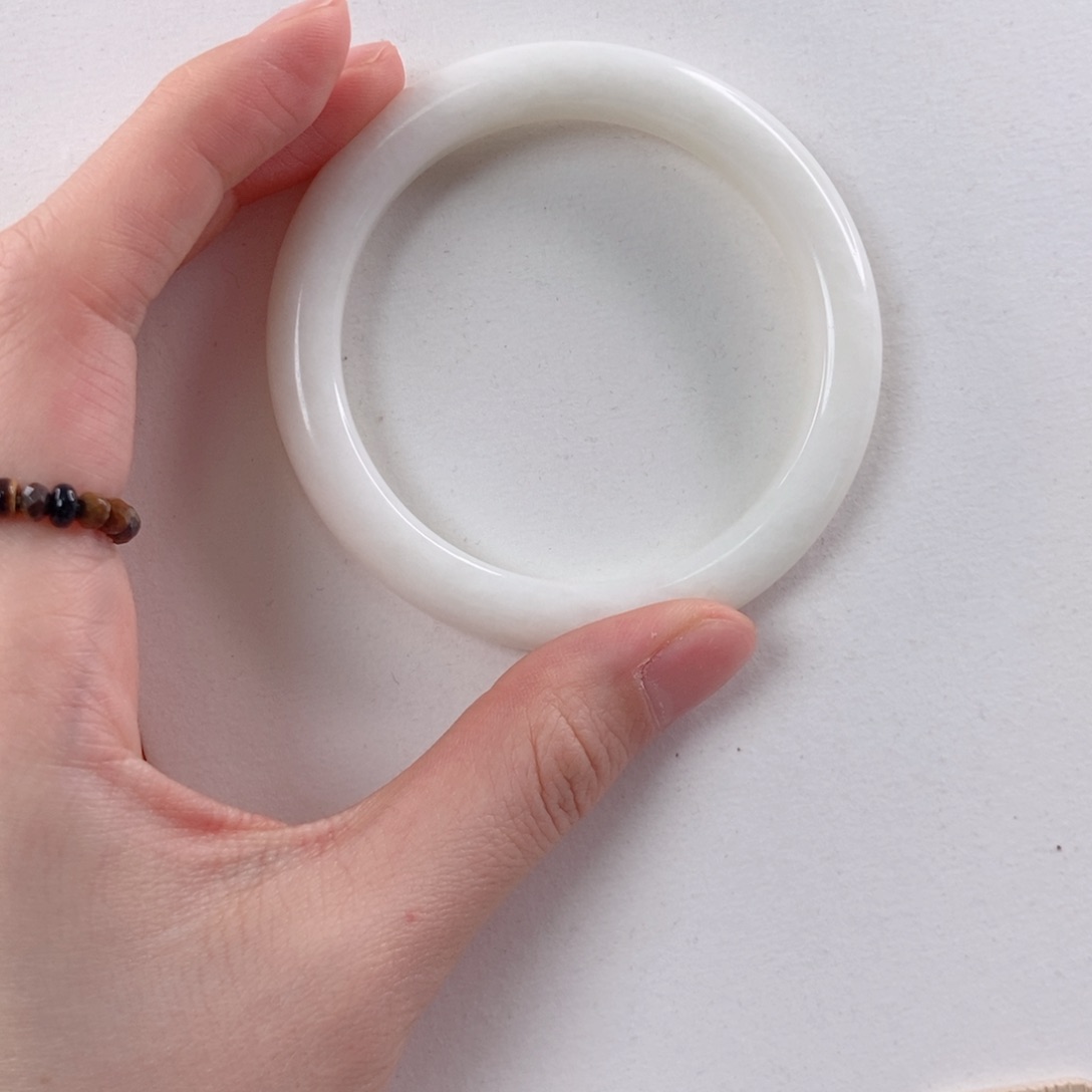 蓝田玉（蛇纹石化大理石玉）手镯未镶嵌蛋***觉