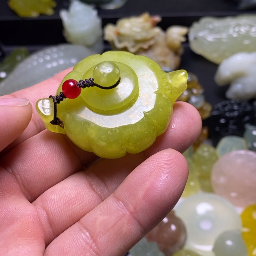 【闪购商品】蛇纹石玉颈饰未镶嵌用****8
