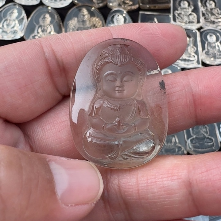 水晶颈饰未镶嵌吊坠