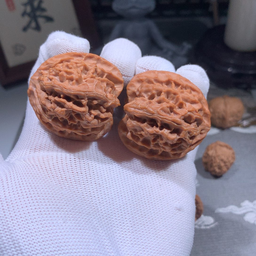 文玩核桃把件苹果园7617