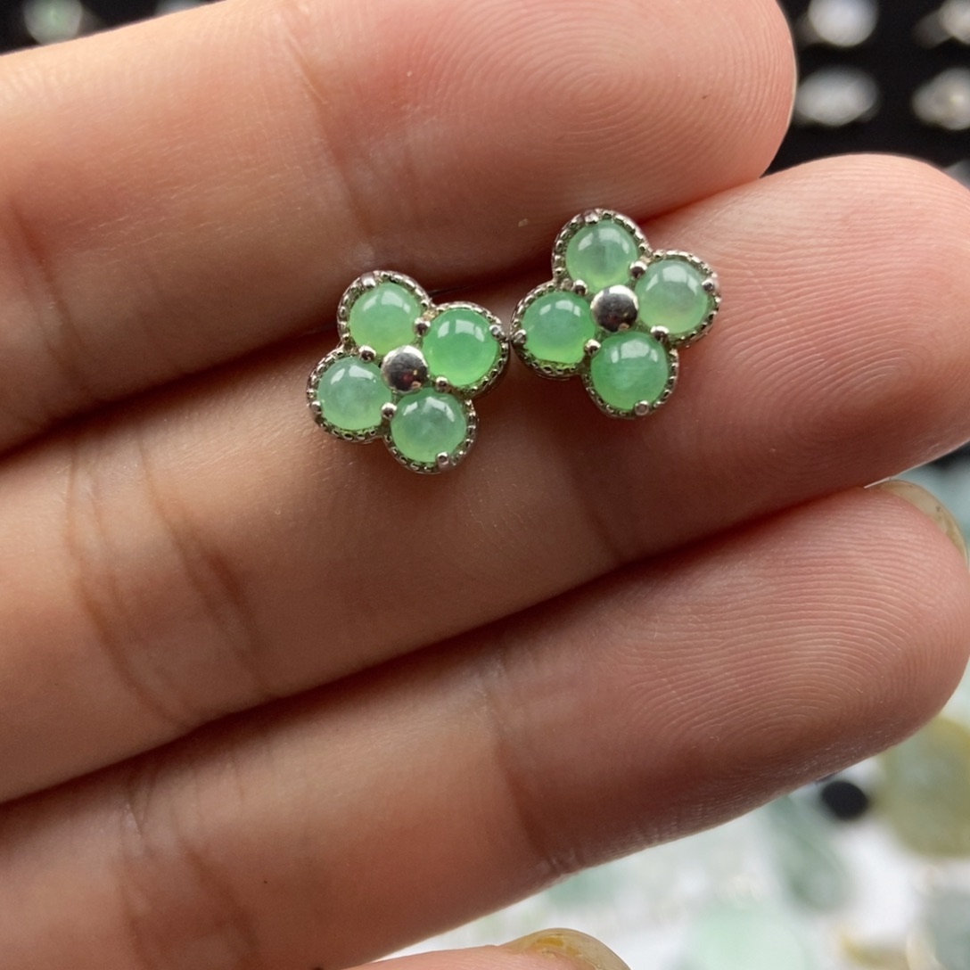 翡翠银S925镶嵌颈饰00000001