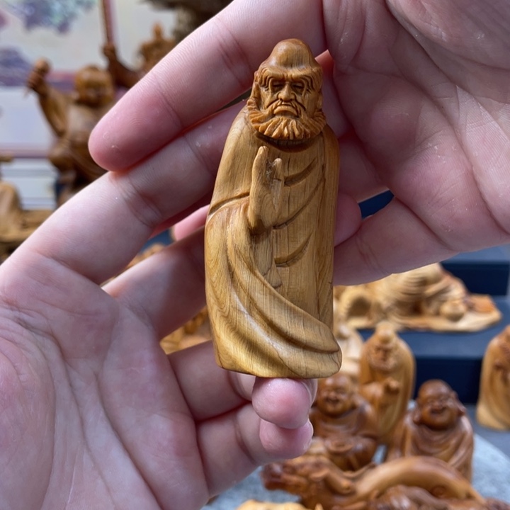柏木（崖柏）太行崖柏根雕摆件达摩3