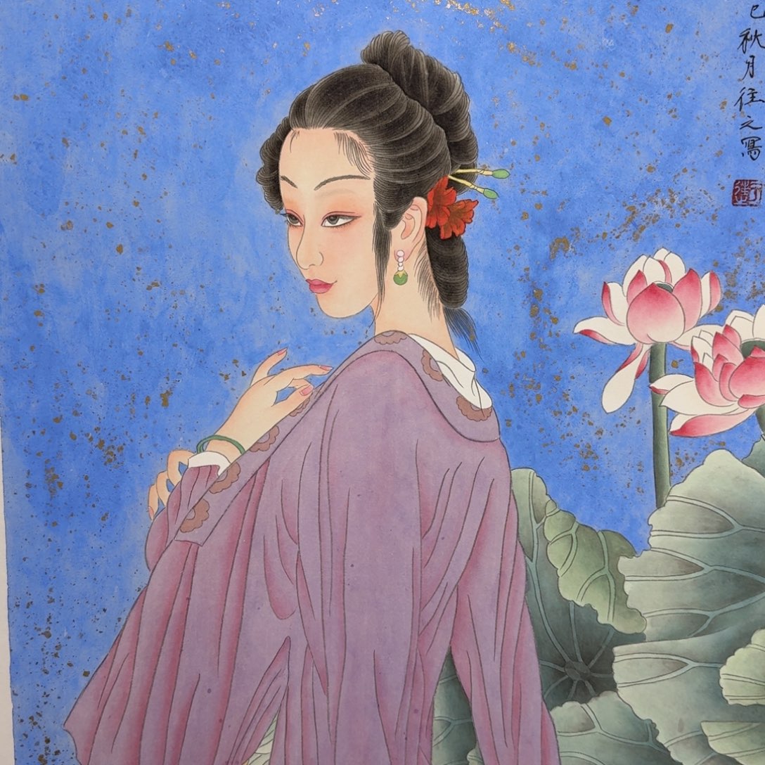 国画纯手绘山水花鸟作品