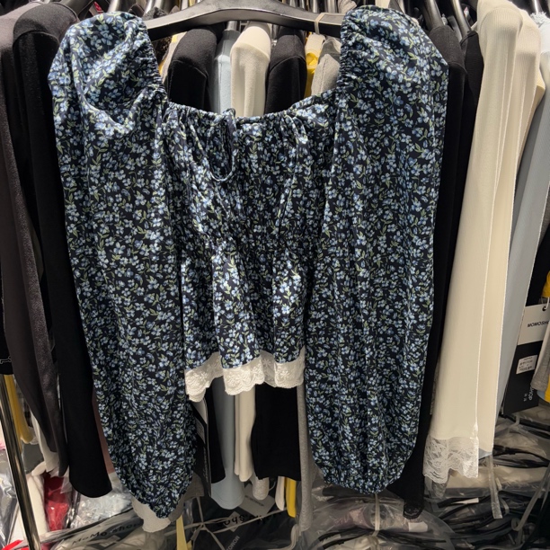 小艺优选/新款韩版碎花衬衣8870