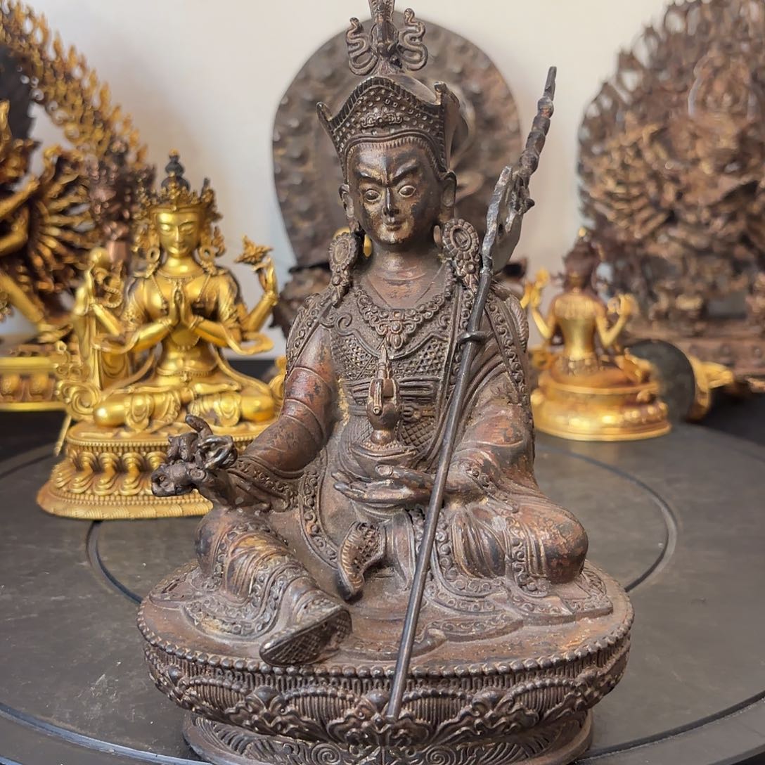 莲花生大士黄铜摆件