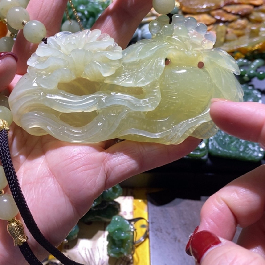 【闪购商品】岫玉毛衣链未镶嵌