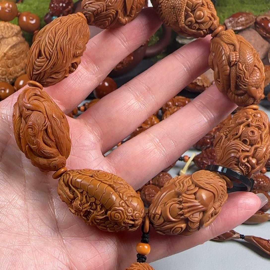 橄榄核手串/手链山海经瑞兽